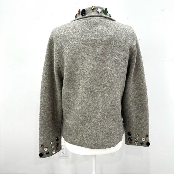 NWT Zara Knit Beaded Jewel Embellished Blazer and Skirt 2 Piece Set. Rare.⭐️ - Picture 9 of 16